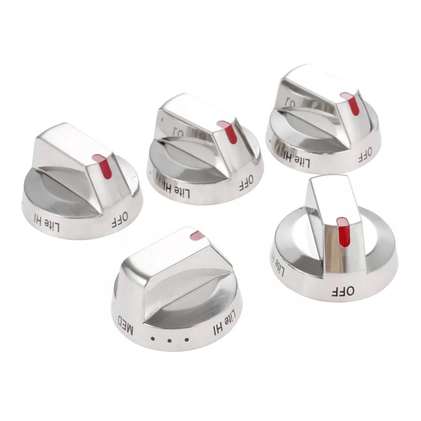 5Pcs/Set Gas Stove Top Burner Dial Knob Part DG64-00473A For Samsung Gas Stove