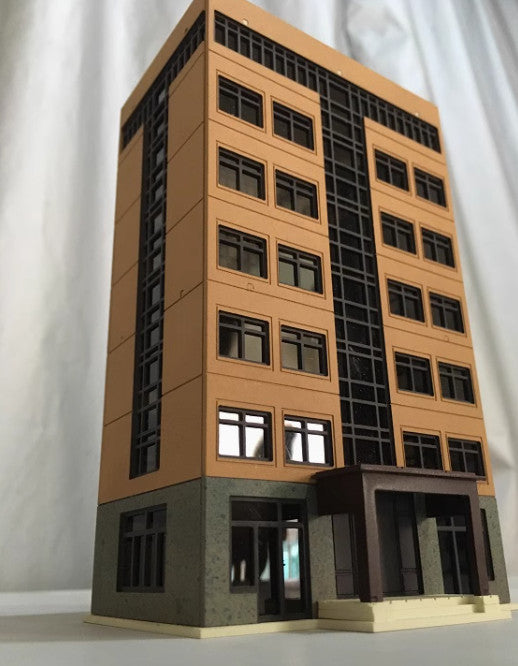 1/150 N Scale Train Railway Modern City Tall Business Building Model