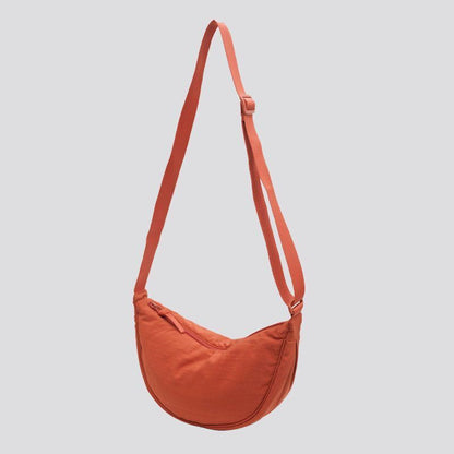 Hobos Shoulder Bag Solid Color Nylon Messenger Bags Travel Pouch Zipper Handbags