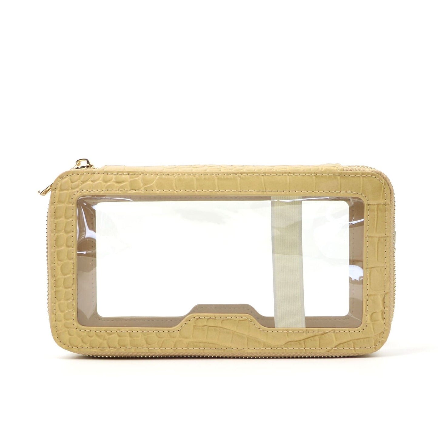 Crocodile Leather Travel Bag Fashion Waterproof Clear Makeup Storage Bag Zipper
