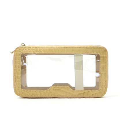 Crocodile Leather Travel Bag Fashion Waterproof Clear Makeup Storage Bag Zipper