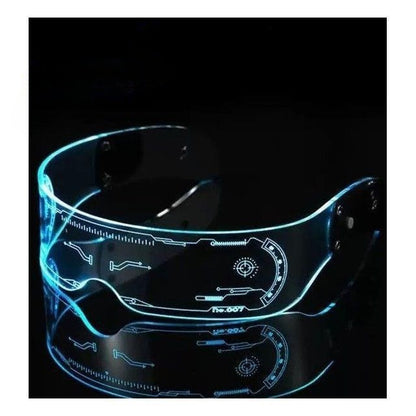 LED-lit Cycling Goggles with Nighttime Anti-Collision Lighting