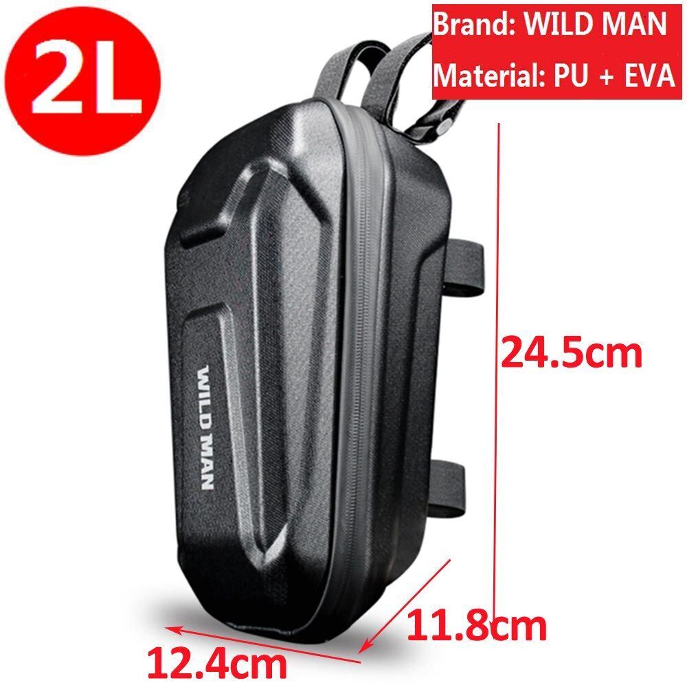 Universal Electric Scooter Handle Bag EVA Hard Shell 3-5L Bicycle 320x180x135 mm