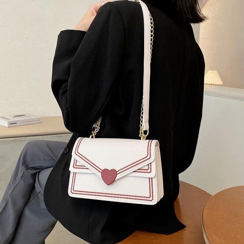 Crossbody Messenger Bag Shoulder Quilted Bag Purse Handbag 22*14.5*7.5 CM Black