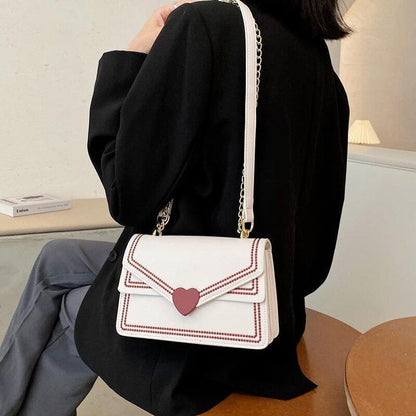 Crossbody Messenger Bag Shoulder Quilted Bag Purse Handbag 22*14.5*7.5 CM Black