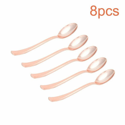8Pcs/Set Disposable Tableware Plate/Napkin Birthday Wedding Party Decor Supplies