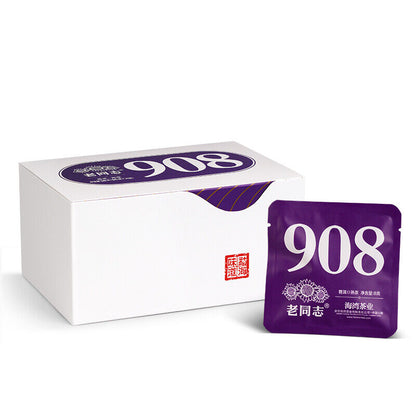 Haiwan Lao Tong Zhi Old Comrade 908 Mini Pu'er Tea Cake Pu-erh 2022 240g Ripe