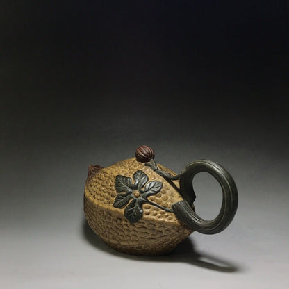 Chinese Yixing Zisha Clay Handmade Exquisite Teapot （苦尽甘来 底款：蒋蓉）