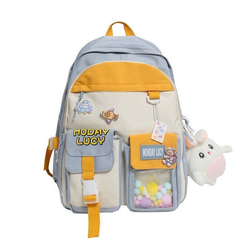 Women Cute Backpack School Bag College Cartoons Backpack Book Student 31*15*44CM