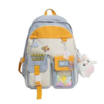 Women Cute Backpack School Bag College Cartoons Backpack Book Student 31*15*44CM