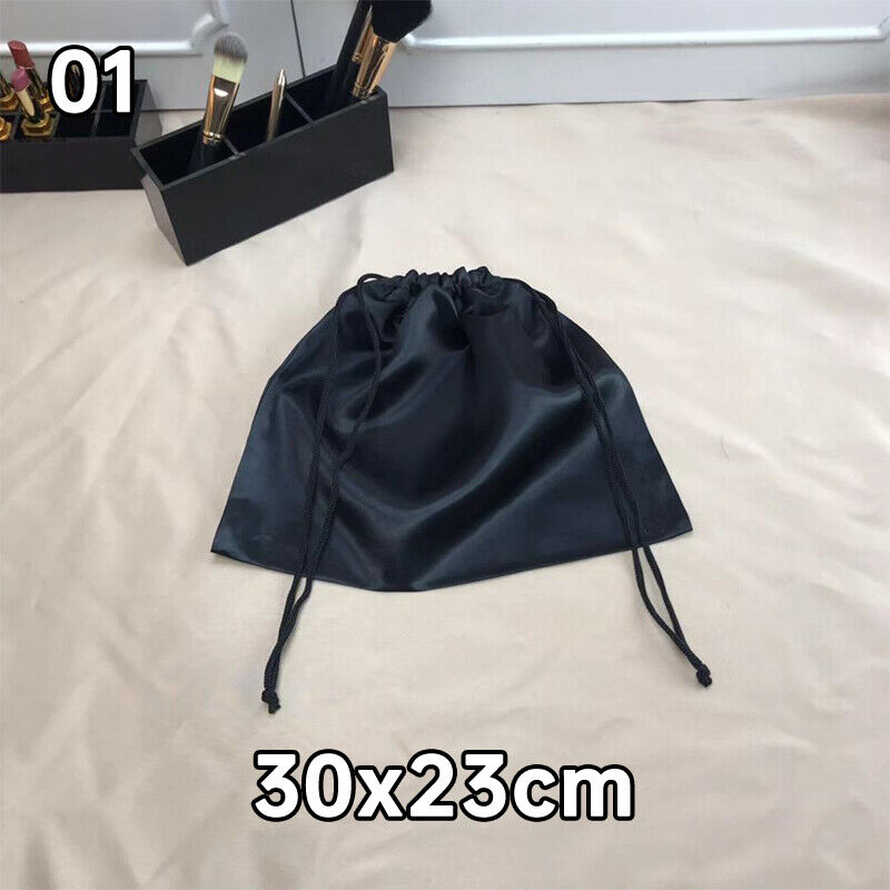 Jewelry Cosmetics Storage Drawstring Bag Satin Dust Pouch Soft Shoes Handbag