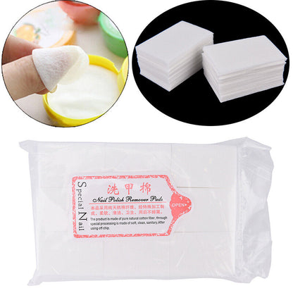 1 Bag Nail Wipes UV Gel Nail Tips Polish Remover Paper Pad Nail Art Cleaner-ca