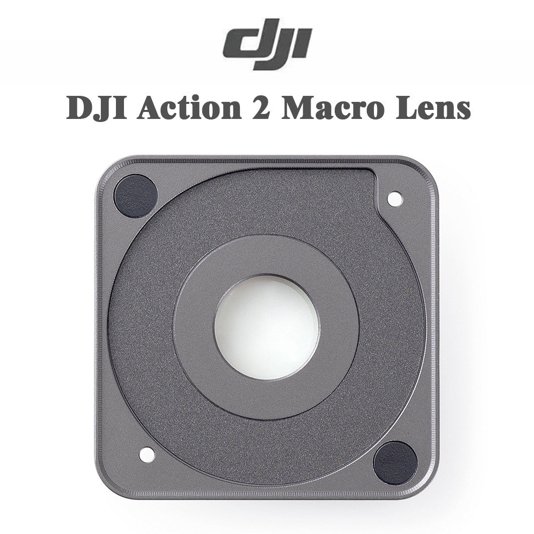 Original DJI Action 2 Macro Lens – Snap-On Close-Up, Optical Glass, Multi-Coated