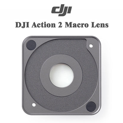 Original DJI Action 2 Macro Lens – Snap-On Close-Up, Optical Glass, Multi-Coated