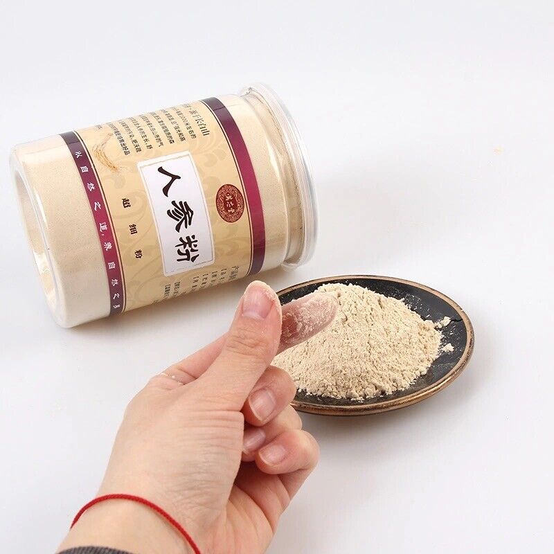 250g/500g White Ginseng Roots Powder Panax Ginseng Roots Powder Bai Ren Shen