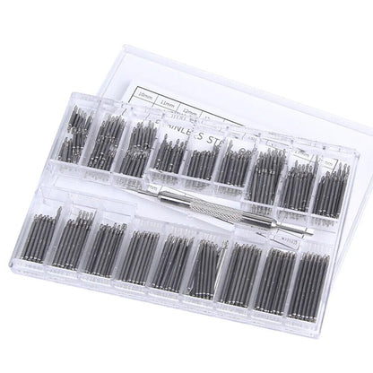 Watch Repair Tool 360Pcs Stainless Steel Straps Band Spring Pin Bar 8-25 10-27mm