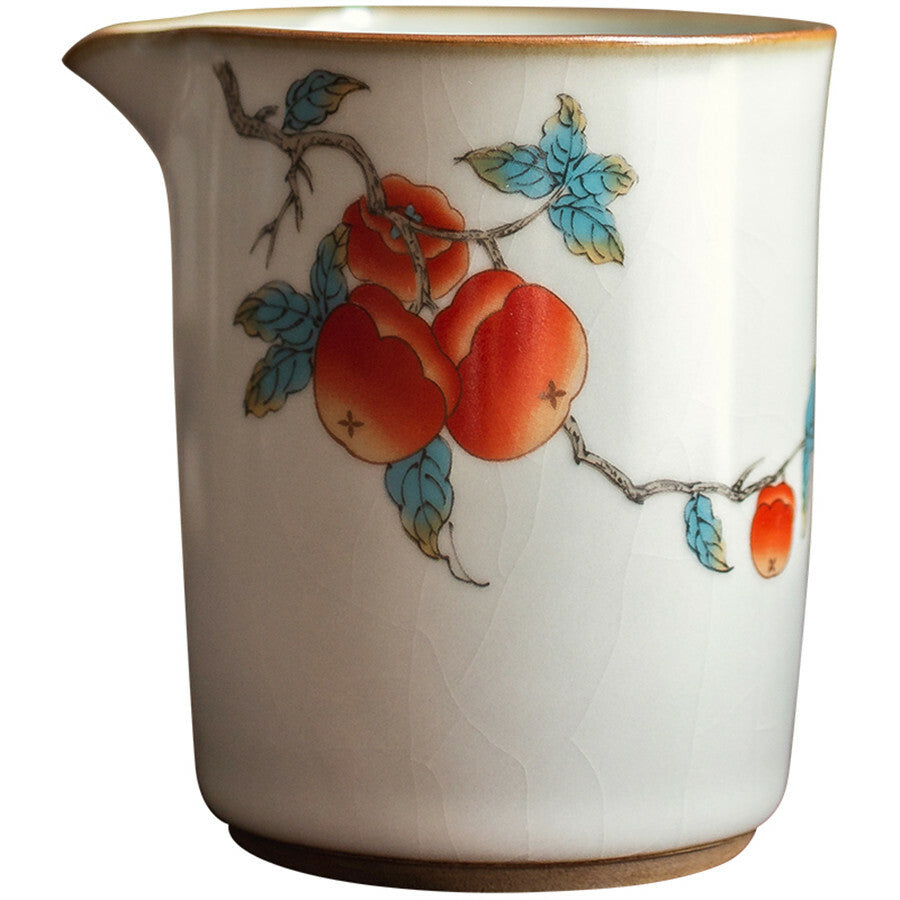 300ml Gong Fu Tea Cup Coffee Mug Vintage Ru Kiln Ceramic Fair Cup Tea Ceremony
