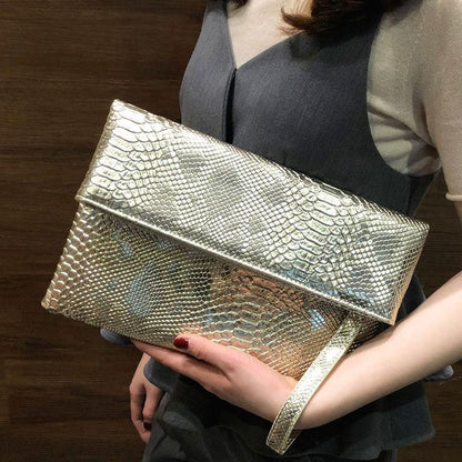 Snake Pattern Leather Crossbody Bag For Women Messenger Bag Shoulder Bag Handbag