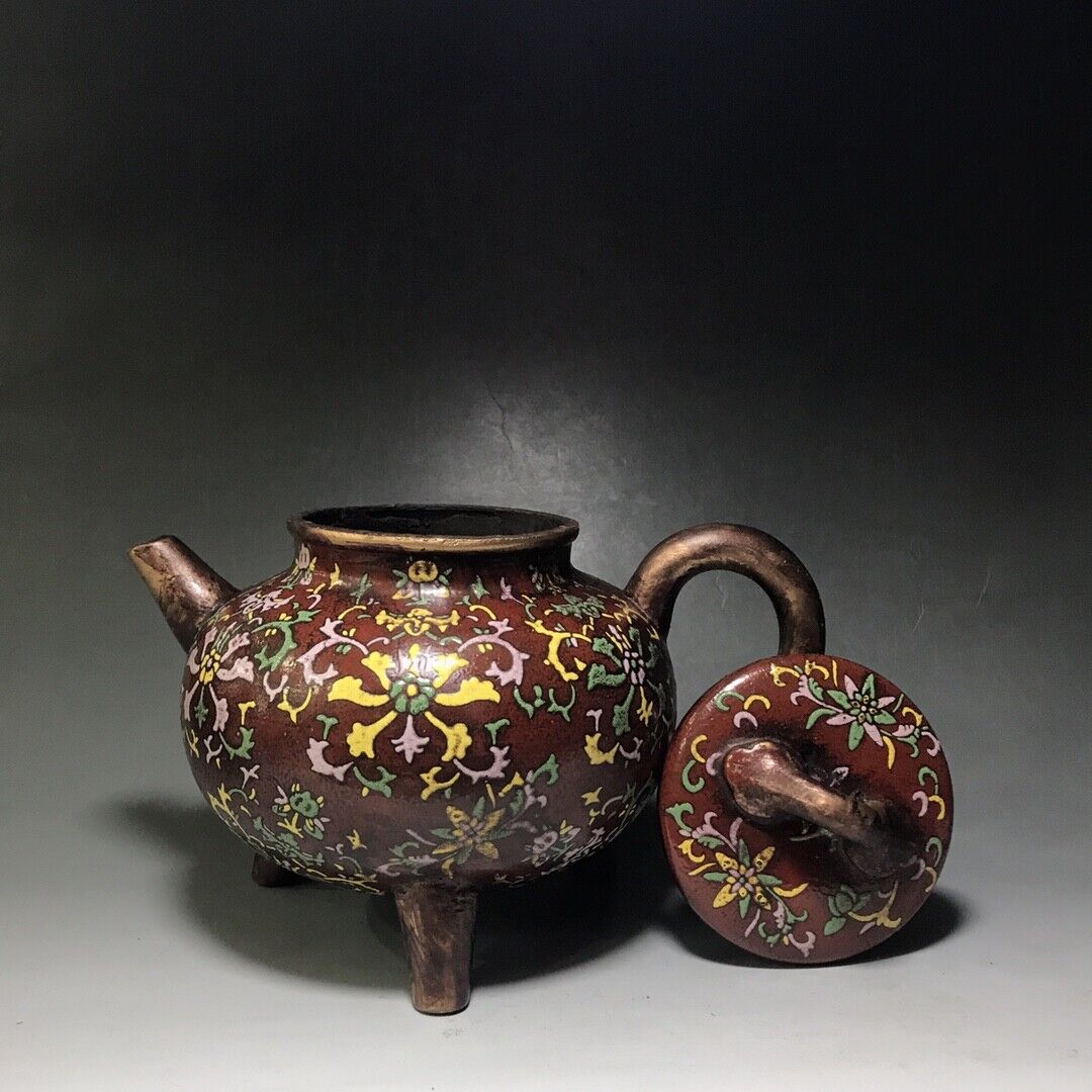 Chinese Yixing Zisha Clay Handmade Exquisite Teapot（三足如意壶）