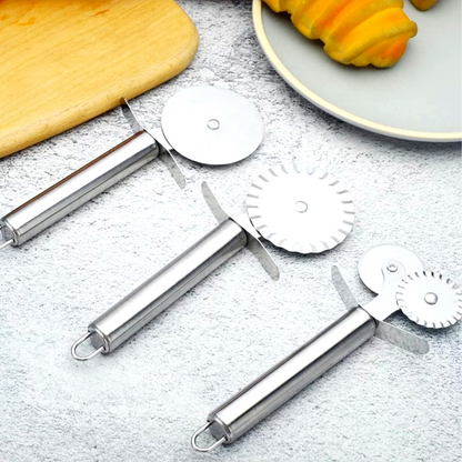 Pizza Cutter Stainless Steel Pizza Cutter Wheel Super Sharp Pizza Slicer 3Pcs/1P