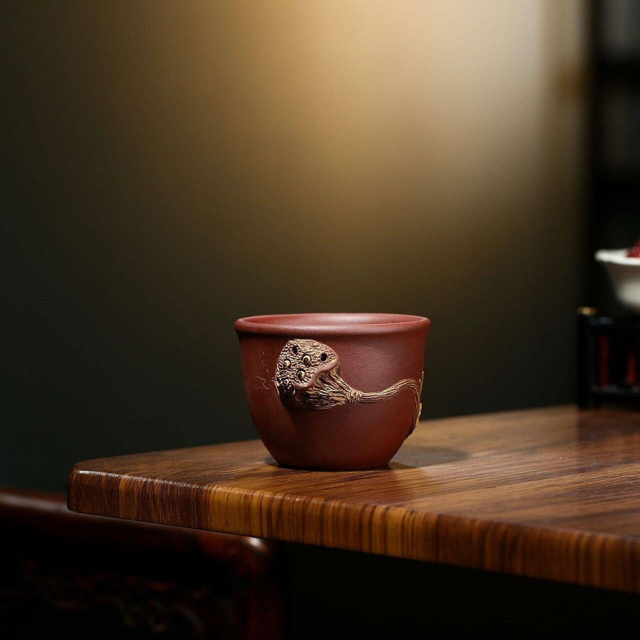 boutique full handmade tea cup lotus root snail relief real yixing zisha cup new