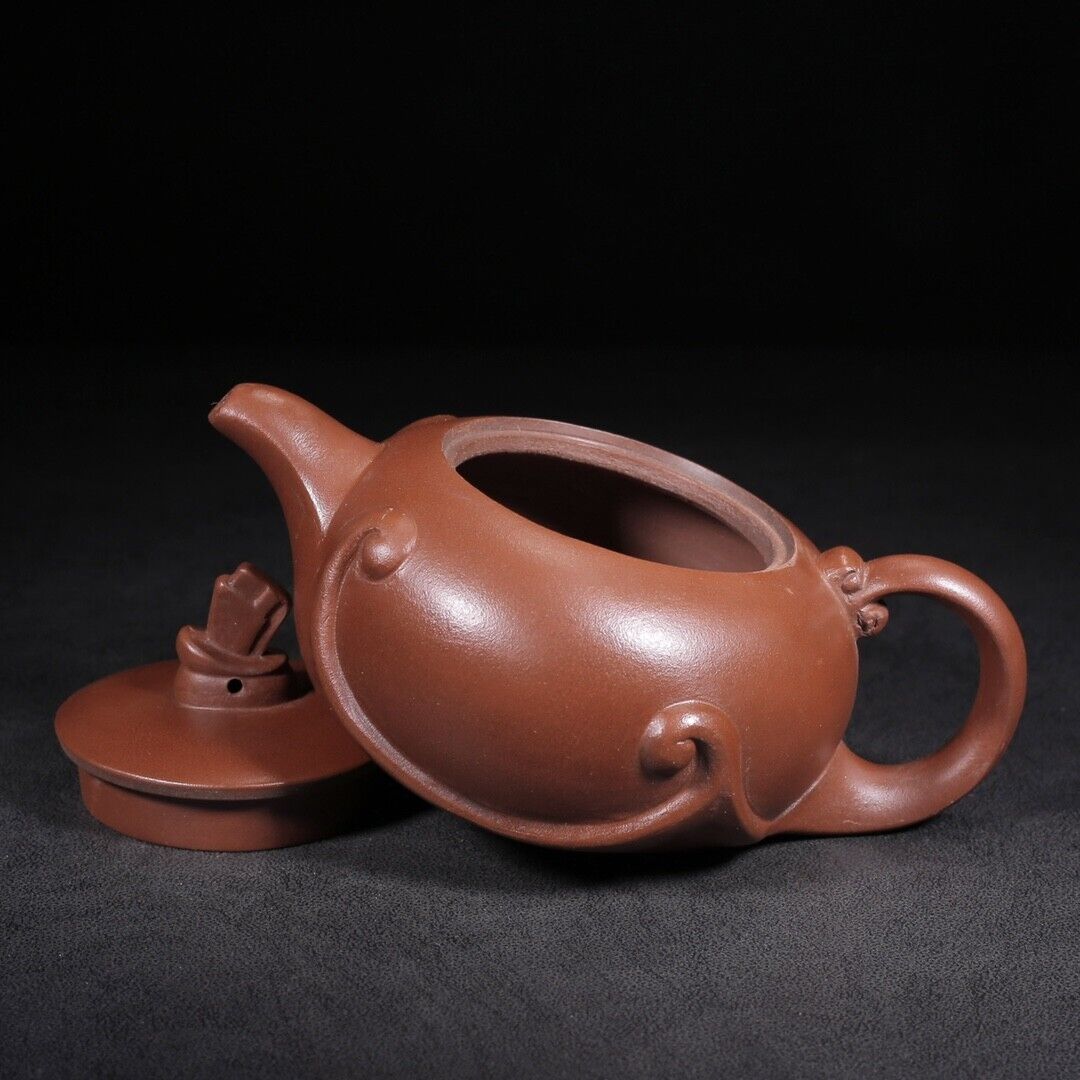 Chinese Yixing Zisha Clay Handmade Exquisite Teapot（一帆风顺 底款：顾景舟）