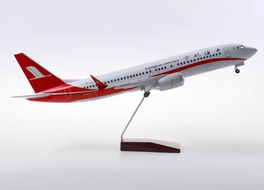 1:85 47CM SHANGHAI AIRLINES BOEING 737 MAX Airplane Landing gear Resin Model