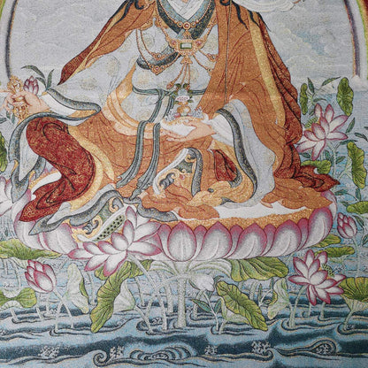 36" Tibet Tibetan Cloth Silk Guru Rinpoche Padmasambhava Tangka Thangka Mural 21