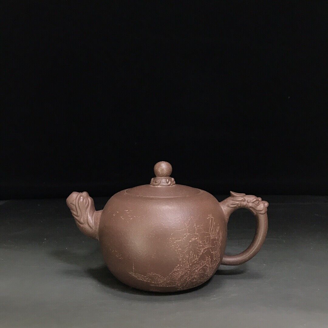 vintage chinese yixing purple clay teapot zisha ceremony teaware collection rare