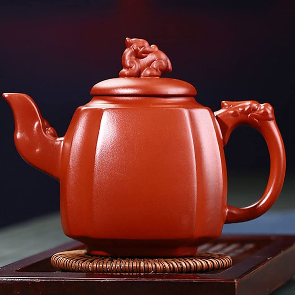 425ml Chinese Traditions Yixing Purple Clay Teapot Kung Fu Tea Set Decor Kettle