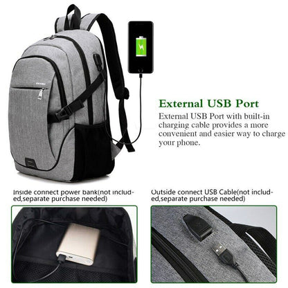 Male Backpack Bag 15.6 Inch Laptop Travel Backpack Teenagers Notebook School Bag