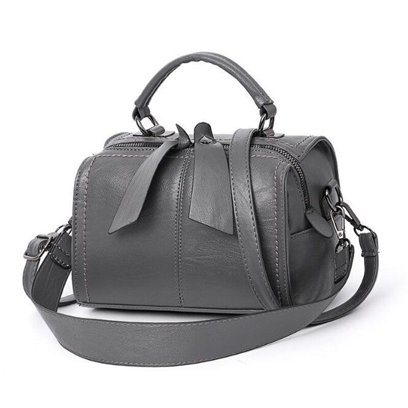 Leather Crossbody Bag Small Messenger Purse Handbag Black Brown Red 20*16*13 CM