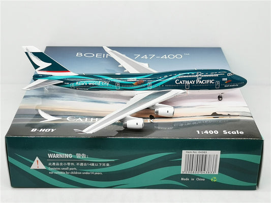 1:400 Phoenix CATHAY PACIFIC BOEING B747-400 Airplane Diecast Aircraft Model