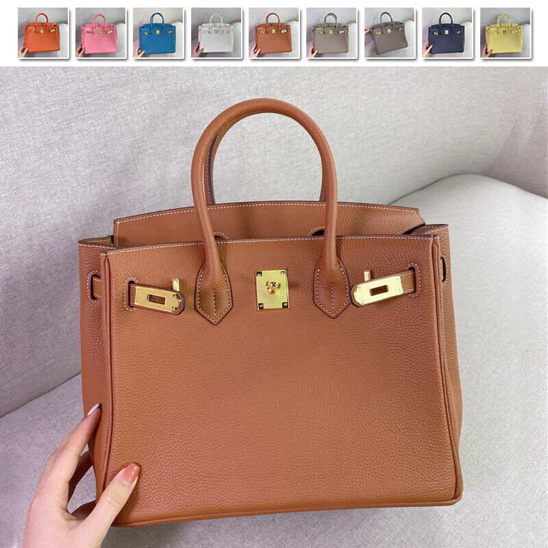 25/30cm Real Leather Flap Tote Shoulder bag Handbag Purse Fashion Briefcase