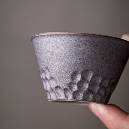 Black Ceramic Teacup Novelty Tea Cup Drinkware