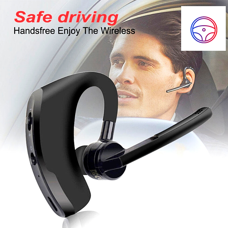 Bluetooth Earpiece Wireless Headset Driving Trucker Earbuds Noise Cancelling US