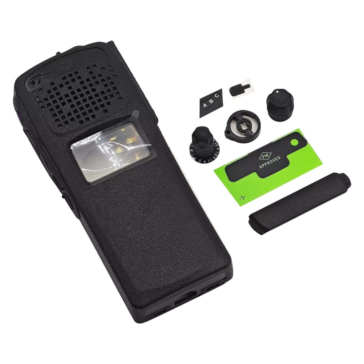 Black Replacement Repair Front Case Housing For Model 1.5 Portable Radio
