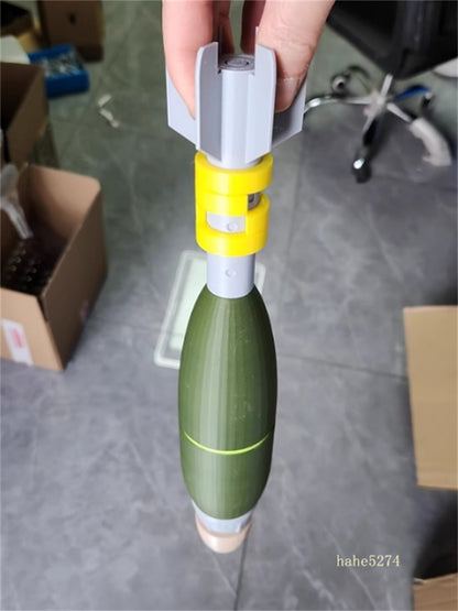 1: 1 scale US M720 Mortar Projectile Model 3D Printed Plastic Model Ornament