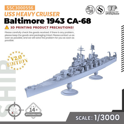 SSC3000556 1/3000 Military Model Kit USS Baltimore Heavy Cruiser 1943 CA-68