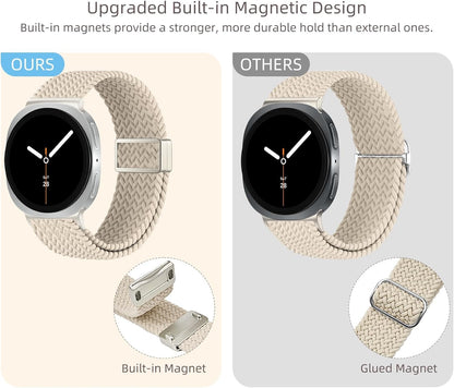 Magnetic Braided Watch Bands Compatible with Samsung Galaxy Watch 8 Band 40Mm 44