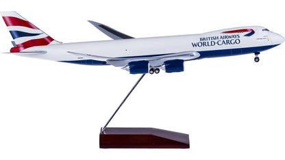 1:200 38CM Hogan BRITISH AIRWAYS WORLD CARGO B747-8F Aircraft ABS Plastic Model