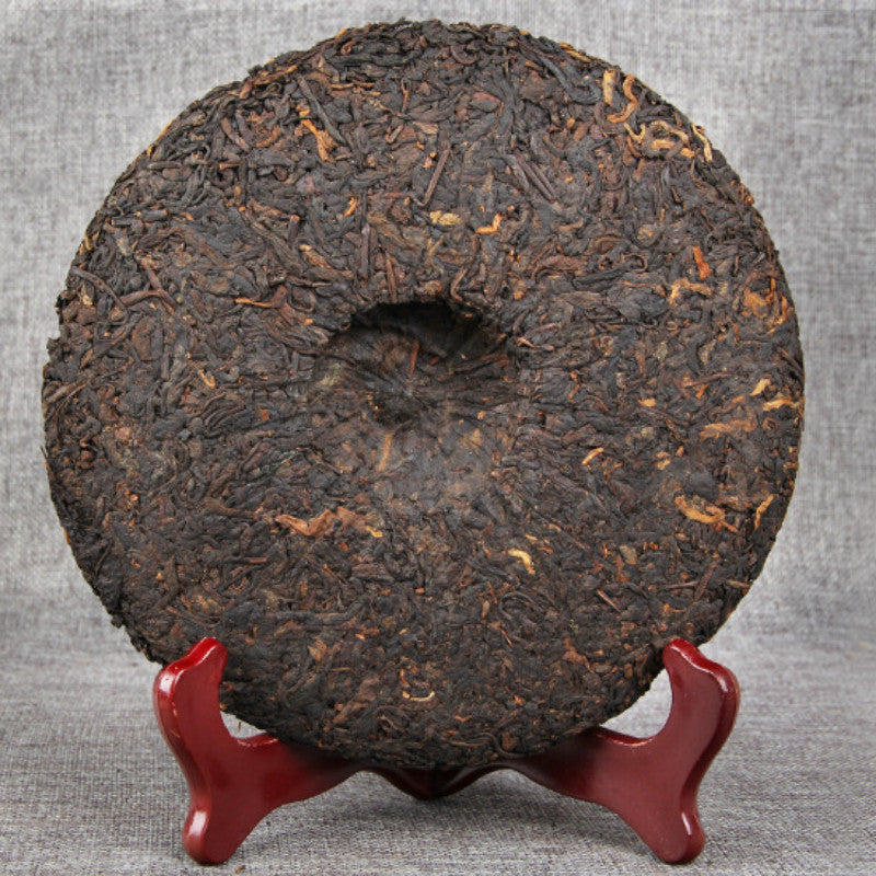 Pu'er Tea Factory Cloud Buds Pu'er Tea Ripe Tea Cake Tea Yunnan Qizi Cha 400g