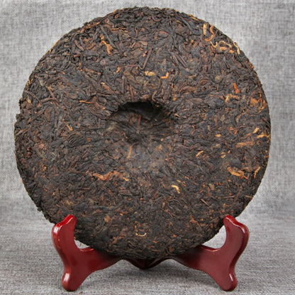 Pu'er Tea Factory Cloud Buds Pu'er Tea Ripe Tea Cake Tea Yunnan Qizi Cha 400g