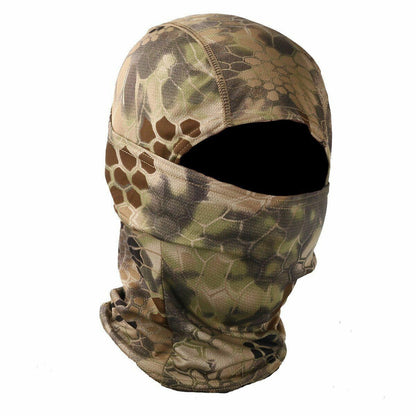 Tactical Camouflage Full Face Mask Hunting Cycling Sports Helmet Liner Military
