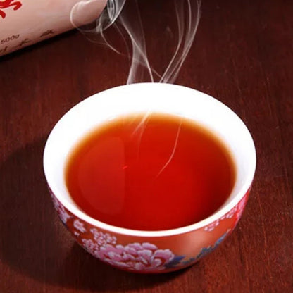 1000g Premium Three Cranes Liupao Hei Cha Liu Bao Aged Black Dark Tea Basket