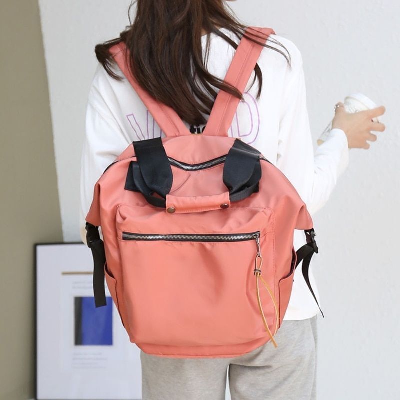 Nylon Backpack Travel Book Bag Teenage Students Handbag Daypack Nylon 40*26*17CM