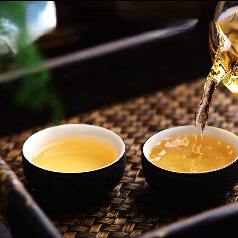 Moon Round Green Food Yunnan Puerh Tea Moon Cake Flower Good 100g Pu'er Raw Tea