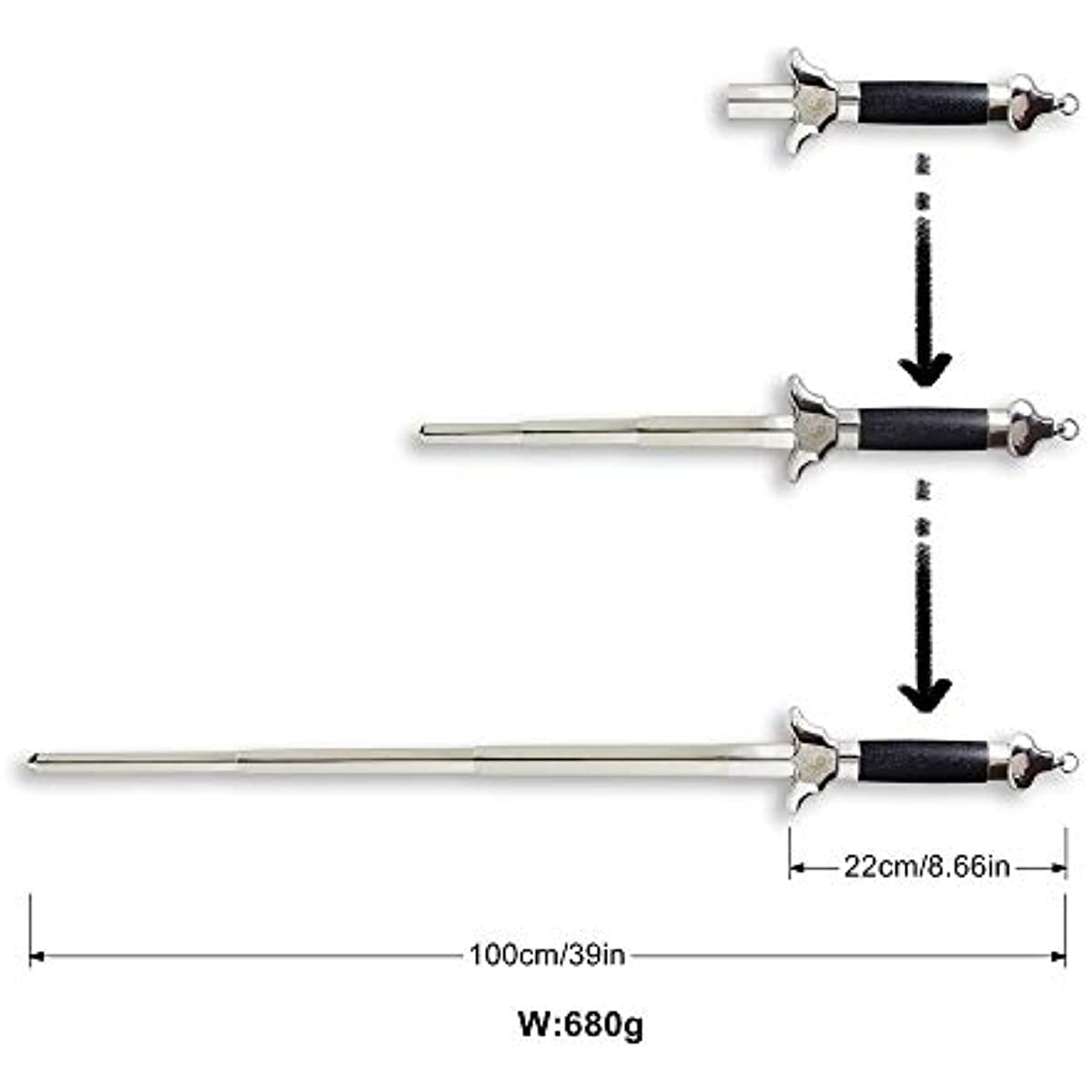 Extendable Chinese Taichi Sword Luxury Red Sword Tassel