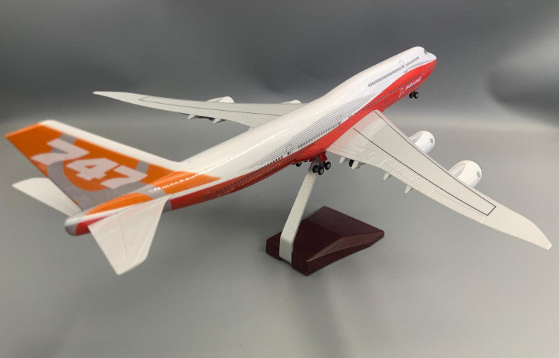 1:160 47CM BOEING 747-8 Passenger Airplane Landing Gear Resin Aircraft Model