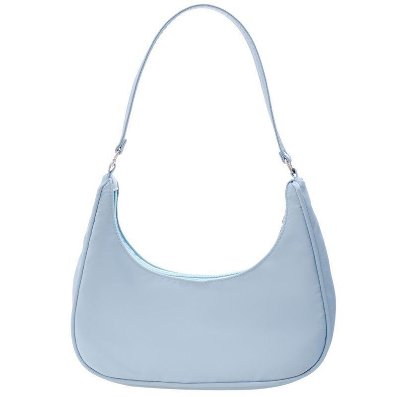 Nylon Underarm Shoulder Purse Canvas Small Shoulder Bag Clutch Handbag Polyester
